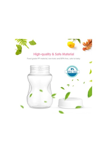 Ximistore9 Anne Sütü Saklama Şişesi Seti - 8 Adet, Bpa İçermeyen Pp Malzeme, 180ml Kapasite, Evde Ve Seyahatte Kullanım