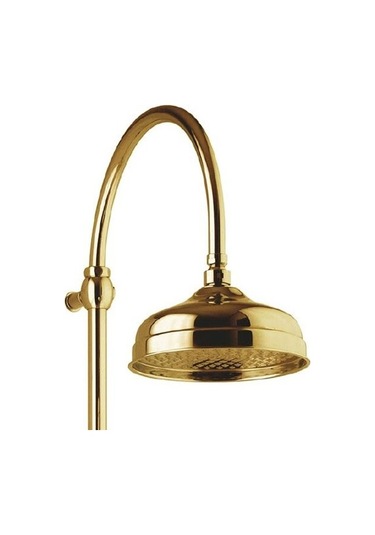 İtalyan Webert Karenina Banyo Bataryası Altın Swarovsky Taşli Duş Kolonu Ve El Duşu Seti Krom