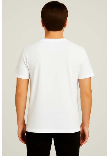 Axxel Erkek Beyaz Kısa Kollu-d804 Beyaz