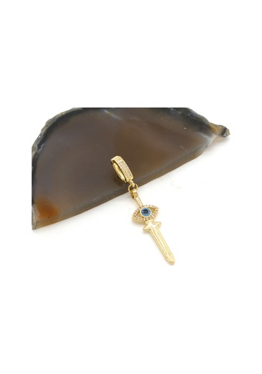 Ajda Charm Çelik Altın Kaplama Kadın Göz Model-chr-119 Gold