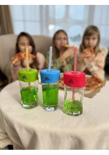 Partycap Bardağa Takılan, Yaylanabilir, Pipetli Silikon Kapak 211781661 Diğer