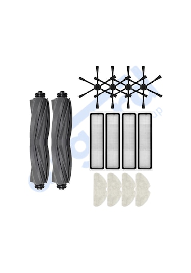 Dreame D10s, D10s Pro, D9 Max Gen 2 Uyumlu 2 Ana Fırça 4 Yan Fırça 4 Filtre 4 Mop Pkt-iasgf0000951