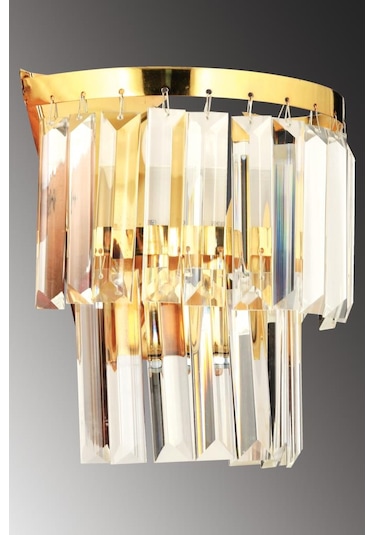 İstanbul Avize Tokyo Tekli Gold Aplik Altın