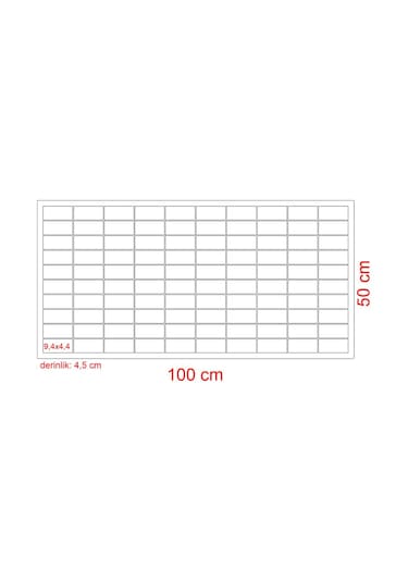 Şeffaf Kapaklı 100 Araçlık Yatay Akçaağaç