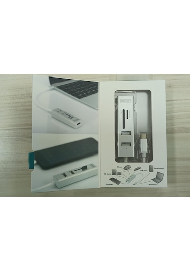 Dıgıtus Usb Çoklayıcı,sd Ve Micro Sd Kart Okuyucu Type-c 3port