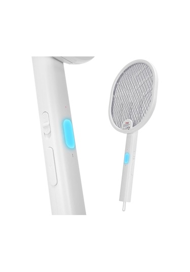 Ayt Asonic As-a26 1200mah 3000v Çıkış Uv Işıklı Şarjli Katlanabilir Askılı Raket Sinek Öldürücü Sivrisinek Cız Mor Işık