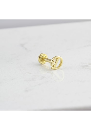 Glorria Altın D Harfi Tragus Piercing 87803336