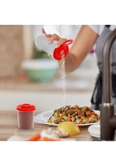 Trendooze 6 Parça Nem Geçirmez Tuz Biberlik Baharatlık Kamping Piknik Beyaz Gaojunshop01 Beyaz