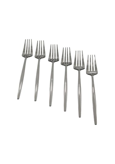6pcs Metal Yemek Çatal 4881 Çelik