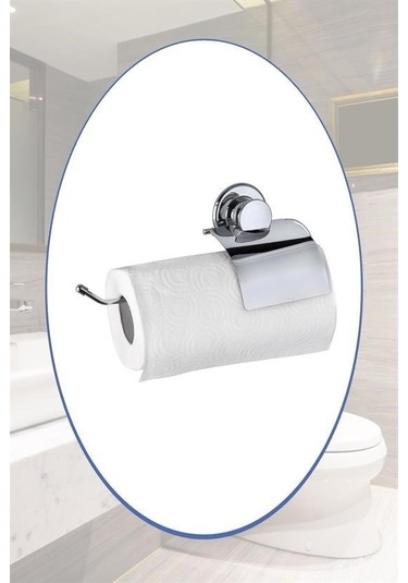 Zmc Bilişim Vantuzlu Yapışkanlı Kağıt Havluluk Rulo Havlu Tutacağı Askısı Çok Renkli