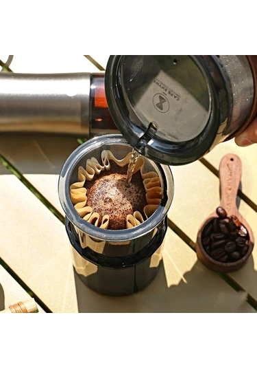 Sones 3'ü 1 Arada Pour Over Kahve Makinesi Filtre Bardaklı Kamp Seyahat Ofis Çantası İle Aqua Yeşil