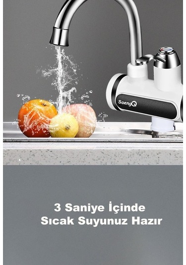 Tongxida Dailytech 3000w Elektrikli Anlık Su Isıtıcı Musluk Sıcaklık Gösterge -