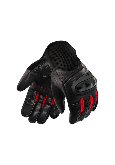 Vexo Speed Up Motorsiklet Eldiveni Kırmızı - Siyah