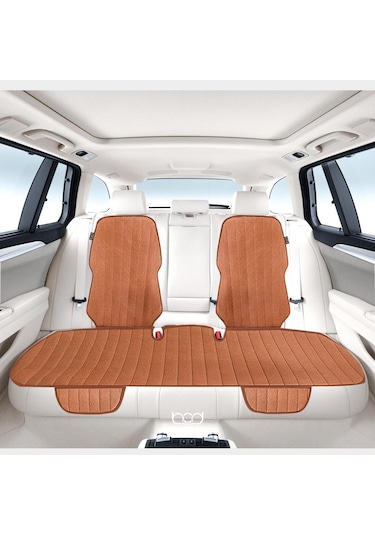 Bod Vodina Serisi Tay Tüyü Cepli Oto Koltuk Minder Seti Koltuk Koruma Kılıfı Ön Arka Set Taba