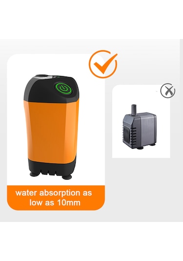 Ipx7 Y25738-3 Açık Kamp Duş Taşınabilir Elektrikli Duş Pompası Turuncu Turuncu