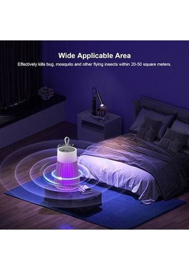 Besthome1 365nm Mor Işık Evcil Elektrikli Mus Derleyici 5w 20-50m² Enerji Tasarruflu Ev Ofis Bahçe Kullanımı