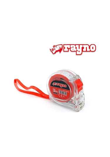 Rayno Şeffaf Şerit Metre 3m X 16mm - 3016 3 M