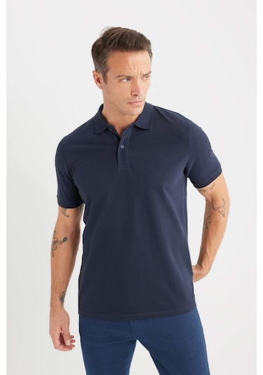 DeFacto %100 Pamuk Regular Fit Polo Yaka Kısa Kollu Basic Düz Pike Kumaş Tişört C1293AX25SPNV71 DeFacto %100 Pamuk Regular Fit Polo Yaka Kısa Kollu Basic Düz Pike Kumaş Tişört C1293AX25SPNV71
