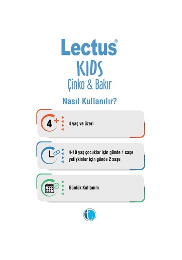 Lectus Kids Çinko Ve Bakır 60 Saşe