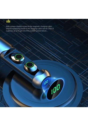 Yeni Kablosuz Bluetooth Kulaklık Çizim Numarası Kulak Tipi Tws Bluetooth Kulaklıkta Görüntüleniyor