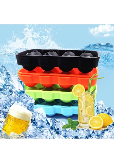 Kosona 8 Bölmeli Silikon Buz Küpü Kalıbı - Geri Kullanıma Uygun, Kapaçklı, Kolay Buz Çıkarımı - Kokteyller, Kahve İçin Mutfak Aleti Çok Renkli