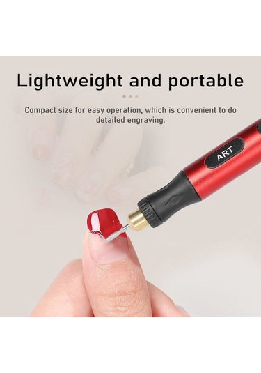 Youtek Usb Şarjlı 3 Hızlı Mini Elektrikli Gravür Kalemi - Tırnak, Metal Ve El İşleri İçin Kompakt Taşlama Aleti