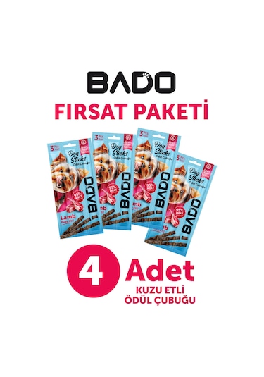Bado Köpek Ödül Çubuğu Kuzu Etli 3x5gr 4lü