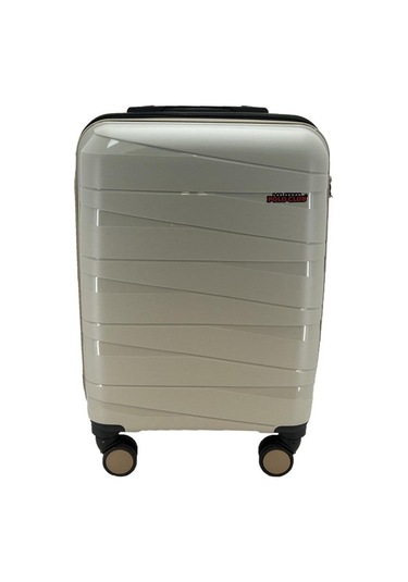 Las Vegas Polo Polipropilen Kabin Boy Valiz Bej