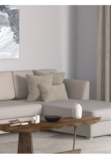 Home Daily Series Taş Rengi Kırlent Yastık Kılıfı Taş