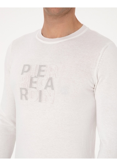 Pierre Cardin Erkek Ekru Kazak /triko 50315737-vr019 Ekru