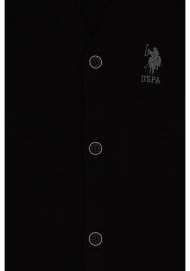 U.s. Polo Assn. Erkek Çocuk Siyah Hırka Triko 50295571-vr046 Siyah