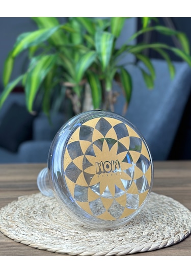 Target Gold Dekorlu Cam Şise