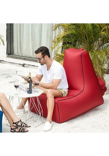 Prestigegoods Portatif Hava Kanepe, Şişme Yatak, Dış Mekan, 70x65x60cm, Çok Renkli Çok Renkli