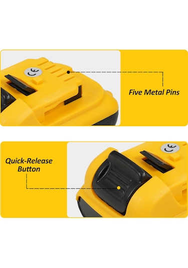 Moveevo 3600mah Şarj Edilebilir Lityum Pil - 12 Çizgili Lazer Seviye İçin Yüksek Kapasiteli Güç Kaynağı