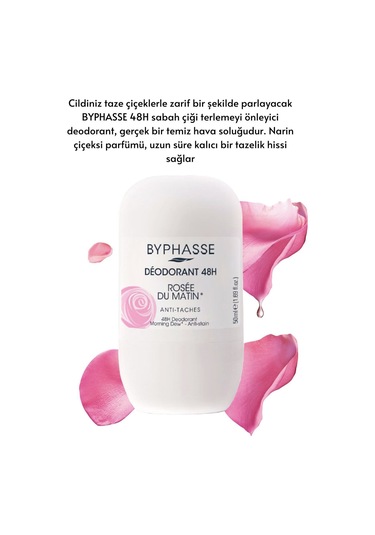 Byphasse Morning Dew 48H Kadın Roll-On Deodorant 50 ML
