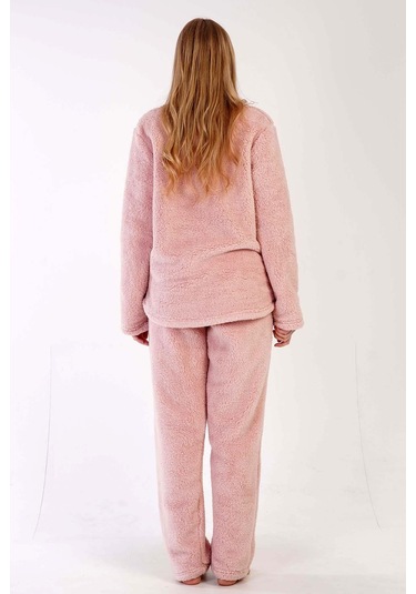 Kadın Uzun Kol Welsoft Pembe Pijamatakımı 3c0t6n0o46 001
