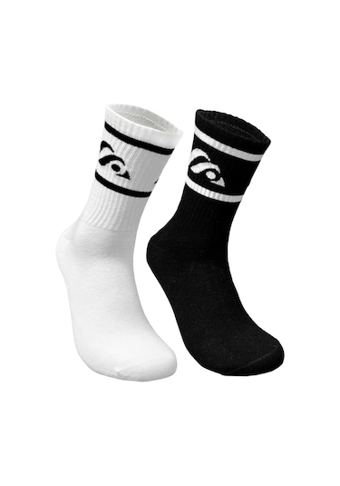 Skadi Mons Logo Tennis 2 Pack Unisex Siyah Çorap 1605030523-001 Siyah