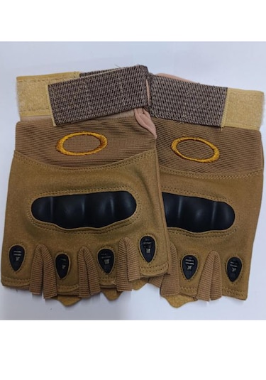 Korumalı Kısa Motosiklet Eldiveni Yeni Yasaya Uygun Parmaksız M