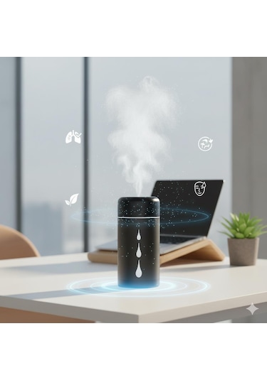 Space Buharlı Hava Temizleyici Bordo Araç İçi-ev-ofis
