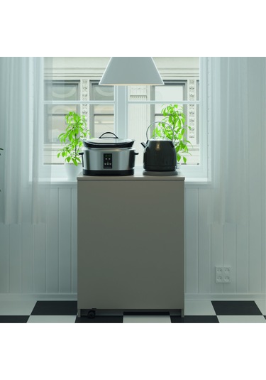 Asra Trend Mutfak Fonksiyonel Kiler Dolabı +katlanır Masa Kül Gri