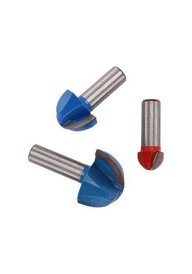 3 Adet Freze Ucu, 1/2 İnç Sap Çekirdek Kutusu Freze Ucu Seti