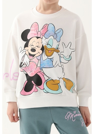 Minnie Mouse D4815-3 Çocuk  Krem Eşofman Takımı