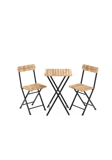 Bahçe Masa Sandalye Bistro Takım Çam 1392 Kahverengi