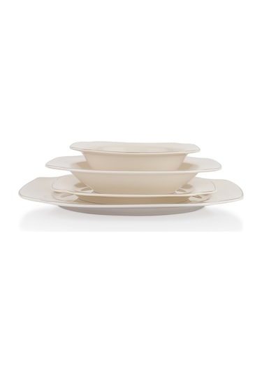 Schafer Royalty 24 Parça Yemek Takımı-platin