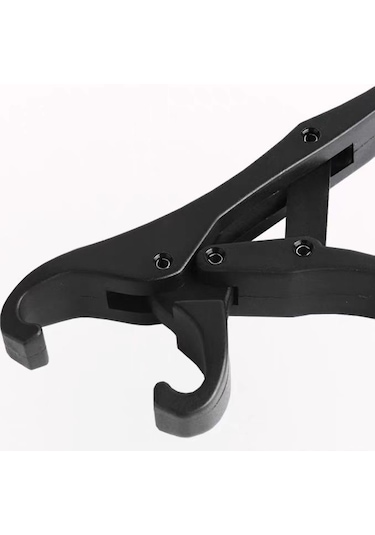 Springsun Dayanıklı Nylon Cam Elyaf Kilitli Ağızlı Balık Tutucu - Multifonksiyonel Luya Kancası, Hafif Ve Güçlü Büyük Balık Kontrolü Siyah