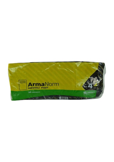 Armanorm Takviyeli Çanta Poşet Desen Renk 40x50 50 Adet No:4