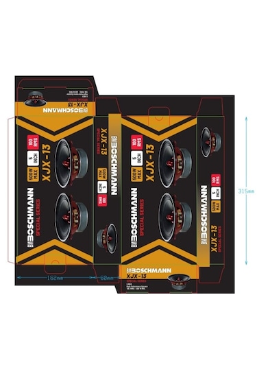 Boschmann 13cm-500w Max-100w Rms-kaliteli Midrange Hoparlör