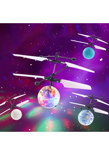 Çocuk Sinek Topu Mini Rc Drone Oyuncaklar Yaratıcı Çocuk Helikopter Elektronik Transparent