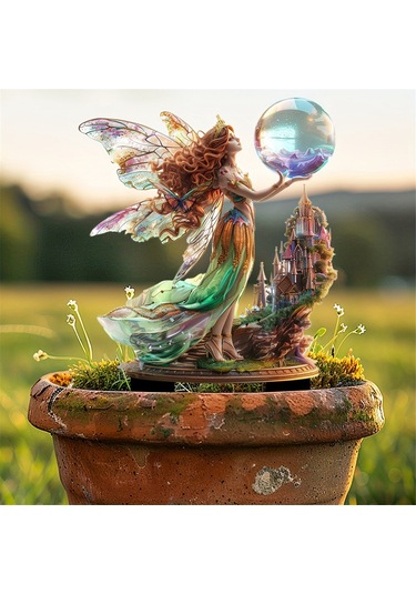 Peri Ve Kristal 2d Düz Akrilik Dekorasyon Bahçe Dekorasyonları