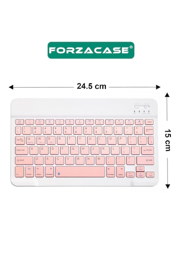 Tablet Telefon İçin Kare Tuş Bluetooth Klavye - Fc755 Beyaz